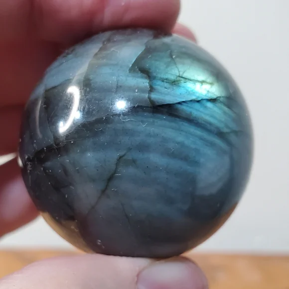 Labradorite Crystal Sphere 41mm - Picture 10 of 13